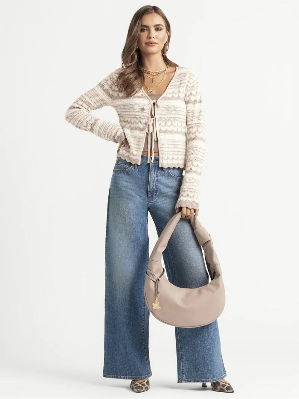Jessica Simpson Freesia Wide Leg Jeans, size 10